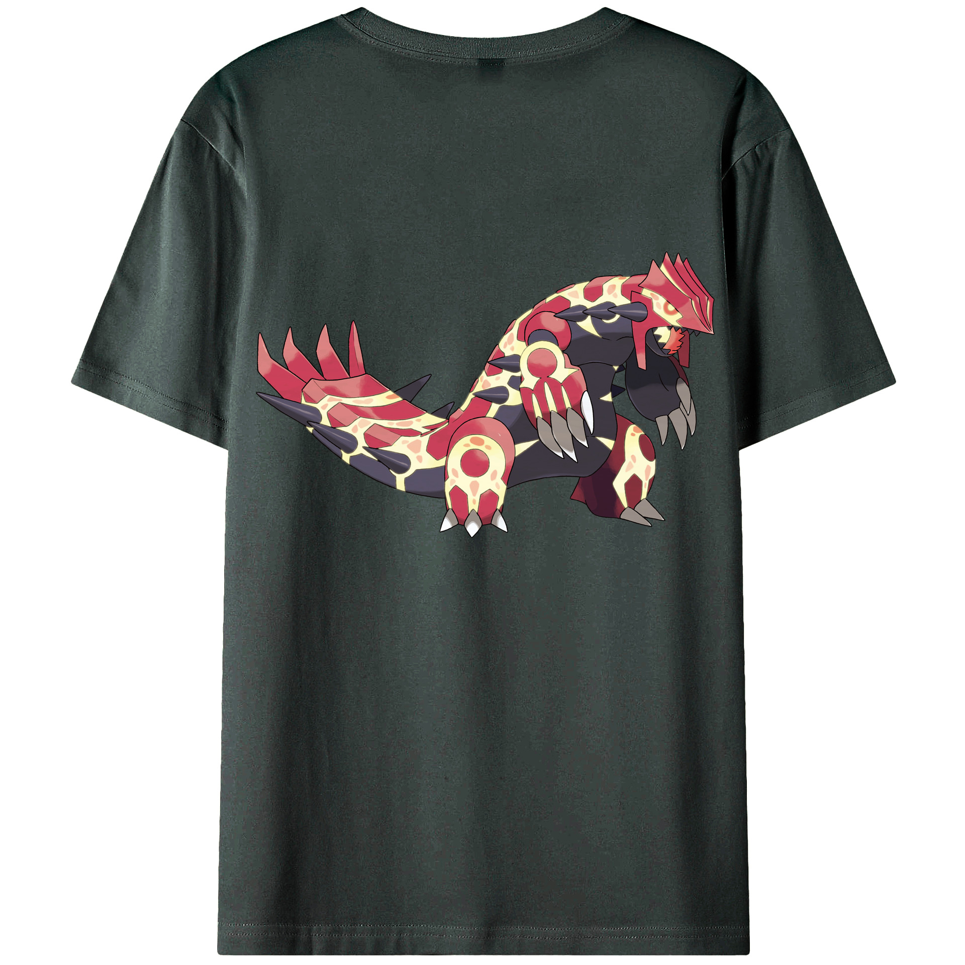 （画像用） ポケットモンスター Pokémon 綿100％ メンズ半袖Tシャツ（バックプリント） 通気性